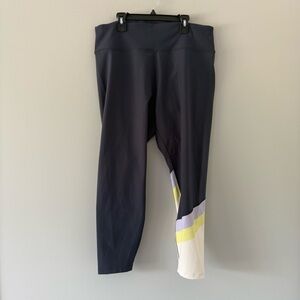 Peloton Charcoal Colorblock Activewear Leggings